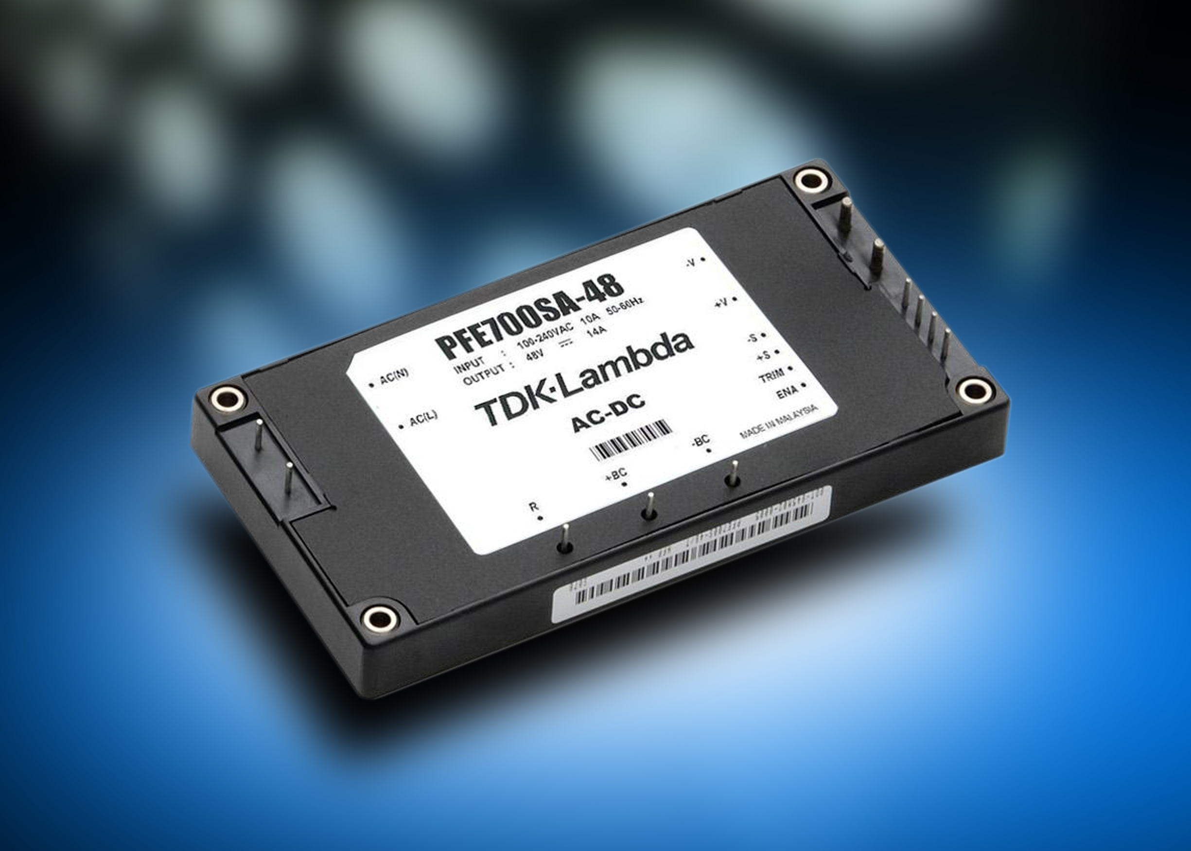 Tdk Power Module 700W model added to PFE-SA series of AC-DC Power Modules